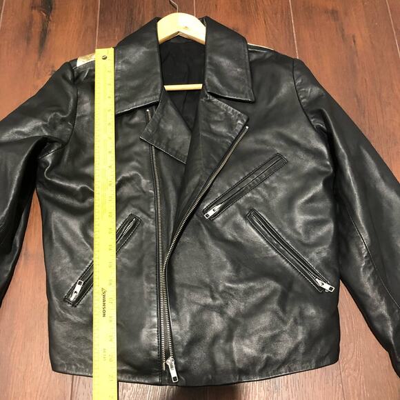 Free People x Pierre Rioufol Sun Shining Leather Jacket Moto Black Size L NWOT - Picture 12 of 16